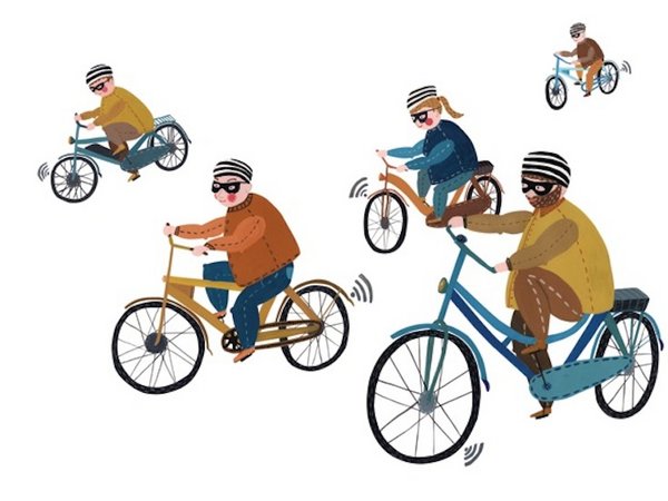 fietsers diefstal