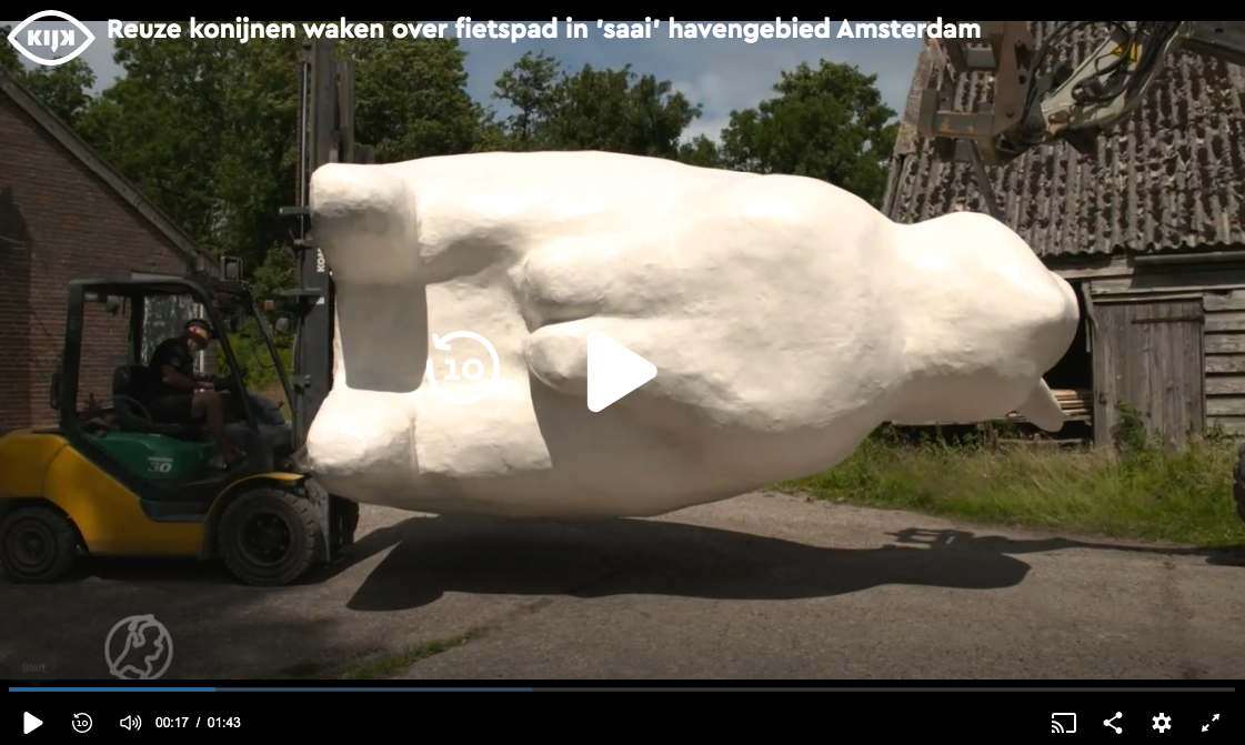 Screenshot van Hart van nederland over de Bermbunnies