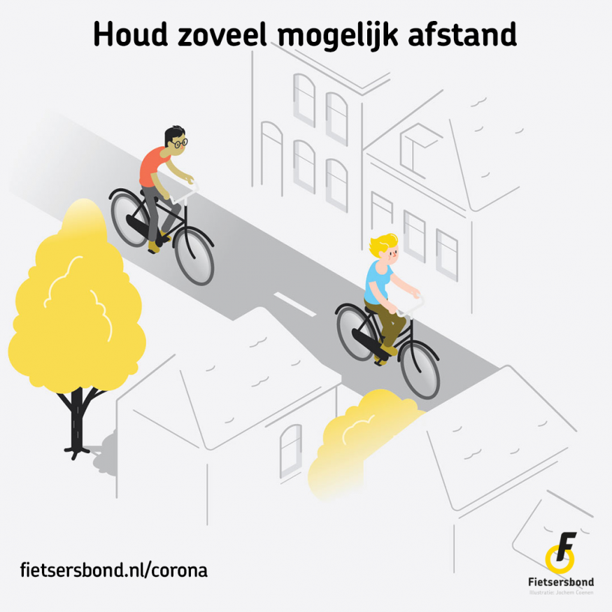 Houd zoveel mogelijk afstand