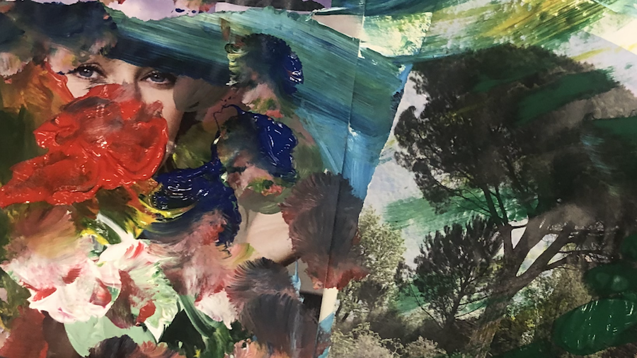 Schilderij van de flow op de fiets